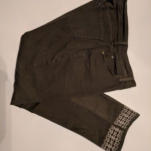 NYDJ Capri's with embroidered cuff